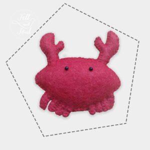 Felt and Soul - Rák gyapjú filc figura szabásminta